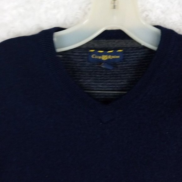 Club Room Womens Sweater Blue M‎ Merino Wool Long Sleeve V Neck Sweatshirt - Picture 4 of 8